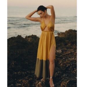 100% Silk Maxi dress | Anthropologie